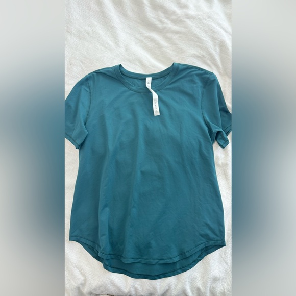 Lululemon High Neck Running and Training Top Jasper Green 6 - Picture 1 of 4